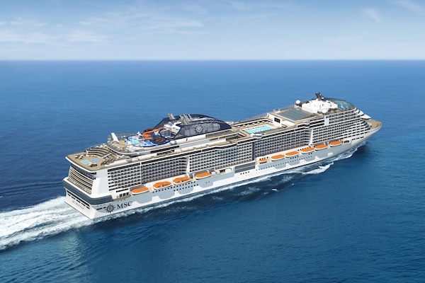 MSC Meraviglia vue aérienne