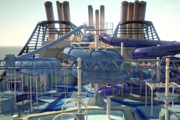 Toboggans Aquapark MSC Meraviglia