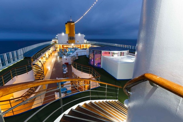 Costa Victoria by night