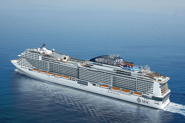 MSC Meraviglia vue aérienne