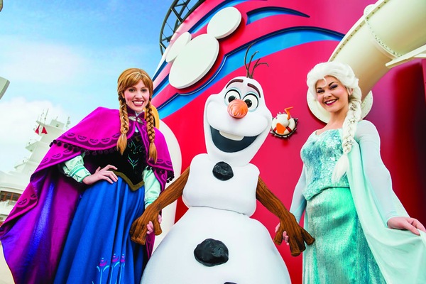 Elsa, Ana et Olaf de la Reine des Neiges