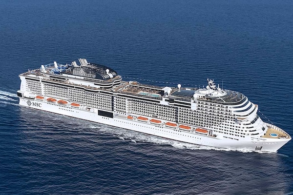 Vue aérienne MSC Grandiosa